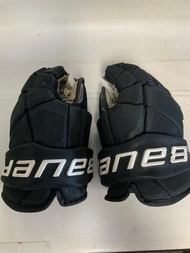 Used Bauer TEAM VAPOR PRO BLACK Senior Gloves Black 14" 11823-S000039301