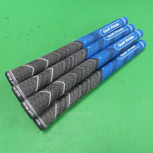 Golf Pride MCC Plus 4 Jumbo 60R Round Blue Pulled Iron/Wood Grips LOT OF 8