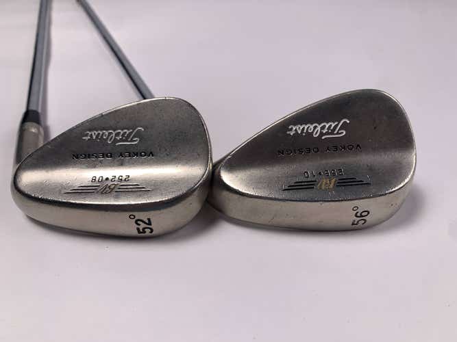 Titleist Vokey Chrome 200 Wedge Set 52* 8 | 56* 10 DG S400 Stiff RH