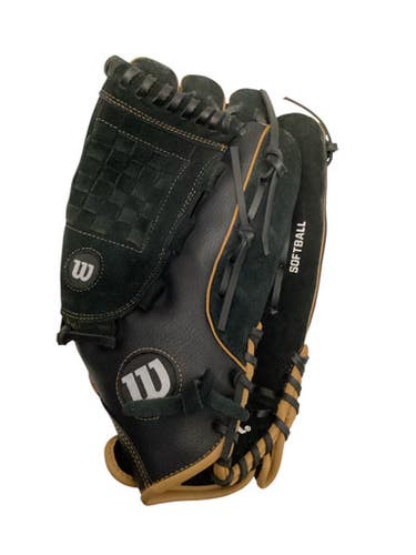 Used Wilson A03RS198514 BB/SB Glove RH Throw Black 14" 11443-S000205803