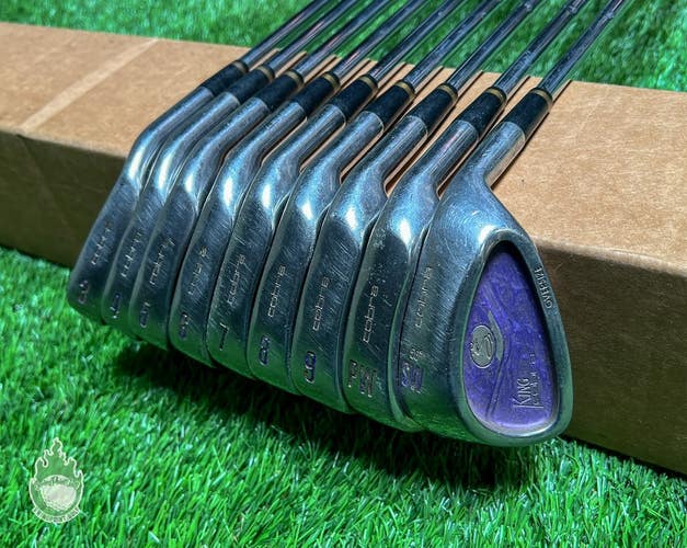 Used Right Handed King Cobra Oversize Irons 3-PW/SW Stiff Steel Golf Club Set