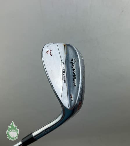 Right Handed TaylorMade Milled Grind Chrome SB 56*-12 Wedge Flex Steel Golf
