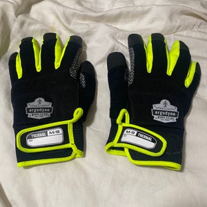 PROFLEX BY ERGODYNE Cold Storage Gloves: M ( 8 ), -20°F Min Temp, Silicone, Hook-and-Loop Cuff, 1 PR