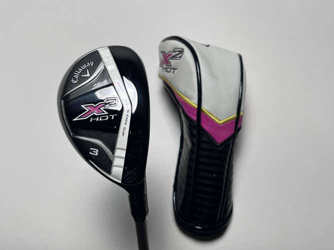 Callaway X2 Hot 3 Hybrid 19* Ladies Graphite Womens RH HC Undersize Grip