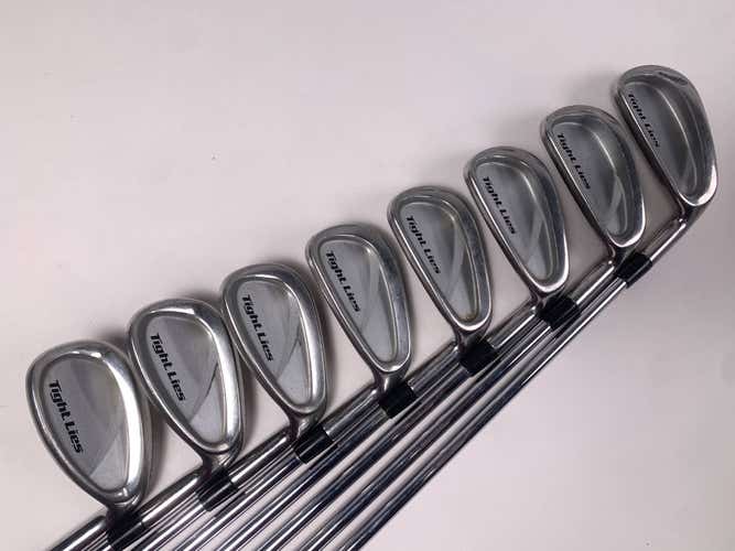 Adams Tight Lies Iron Set 3-PW+SW True Temper Regular Steel Mens RH No 8 iron