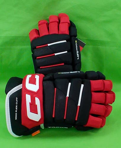 CCM Tacks 4 Roll Pro 3 Gloves 13" Black/Red/White (New)