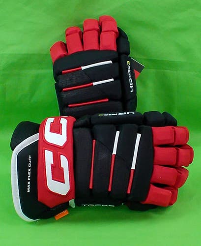 CCM Tacks 4 Roll Pro 3 Gloves 15" Black/Red/White (New)