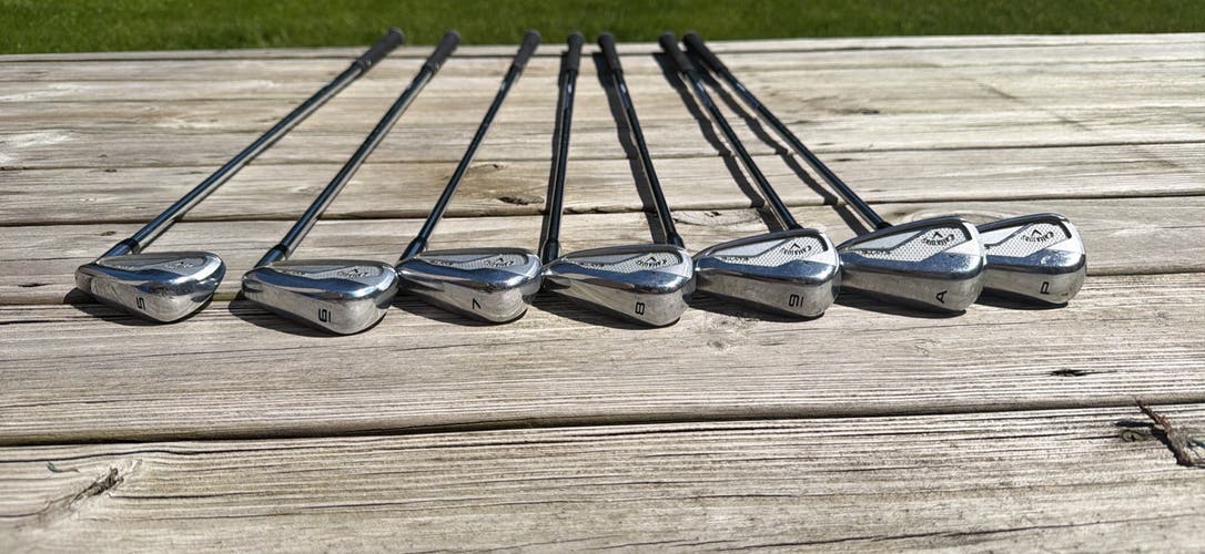 Callaway Elyte X Right Handed Iron Set Regular Flex (7 Clubs) #5 - #9, PW, GW