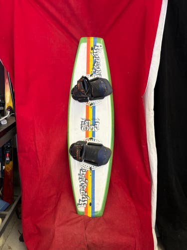 Wakeboard: Hyperlite Fluid 137cm wakeboard designed by Shawn Murray.bindings: L