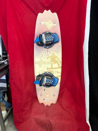 Wakeboard: Hyperlite Drifter 136cm Wakeboard.Bindings: L/XL