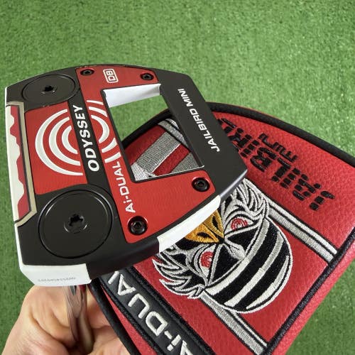 Odyssey Ai-Dual DB Jailbird Mini Mallet Putter Left Handed 37