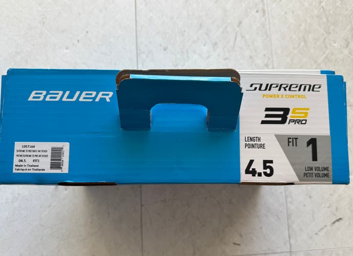 2020 Bauer Supreme 3S Pro Hockey Skates Regular Width Size 4.5 (Used)