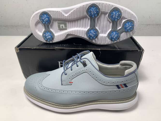 FootJoy Transitions Wing Tip Golf Shoes Gray Men's SZ 10 (57912)
