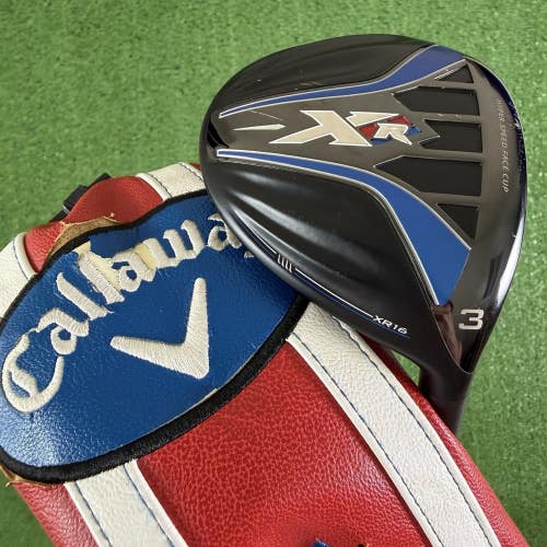 Callaway XR XR16 3 Wood 15 Degree Fujikura Speeder Evolution 565 Senior A Flex