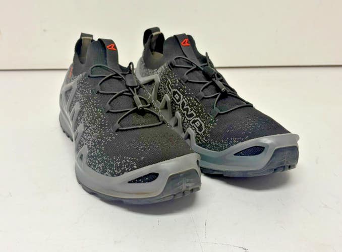 LOWA Fusion Lo Black/Gray Knit Upper Trail Sneakers US Men's 10.5 EU 44 MINTY