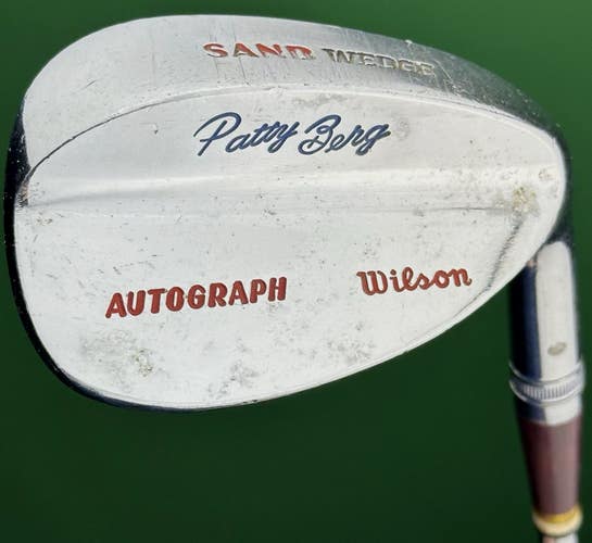 Vintage Wilson Patty Berg Autograph Womens Sand Wedge SW Right Hand Steel Ladies