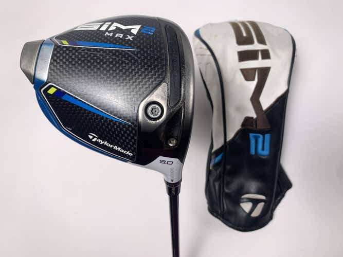 TaylorMade SIM2 MAX Driver 9* Fujikura Ventus Blue 5-S Stiff Graphite Mens RH HC