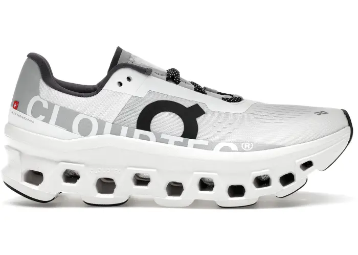 Size 9.5 - On Running Cloudmonster White Black (Women's) 61.98433