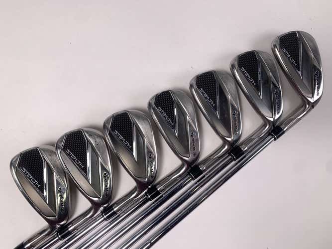 TaylorMade Stealth Iron Set 4-PW KBS Tour Stiff Steel Mens RH