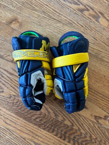University of Michigan Maverik Max Lacrosse Gloves