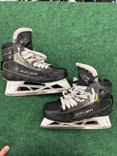Senior Bauer Elite Hockey Goalie Skates (Fit 3) Size 8.5 (Used)