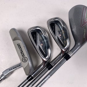 US Kids Wt-10 60" Club Set 4H 6 & 8 Irons Putter 60" Youth Graphite Junior RH