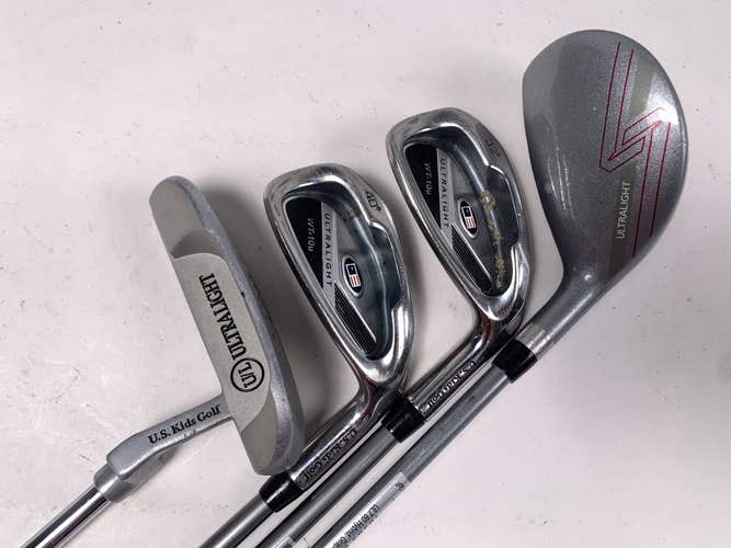 US Kids Wt-10 60" Club Set 4H 6 & 8 Irons Putter 60" Youth Graphite Junior RH