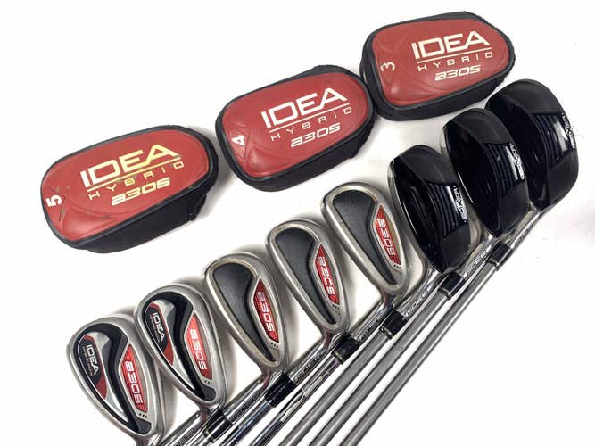Adams Idea A3 Hybrid Iron Set 3h-5h-6-PW Regular Graphite & Steel Mens RH HC