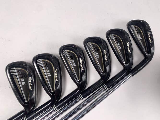 Cleveland CG16 Black Pearl Iron Set 5-PW Traction 85g Regular Steel Mens RH