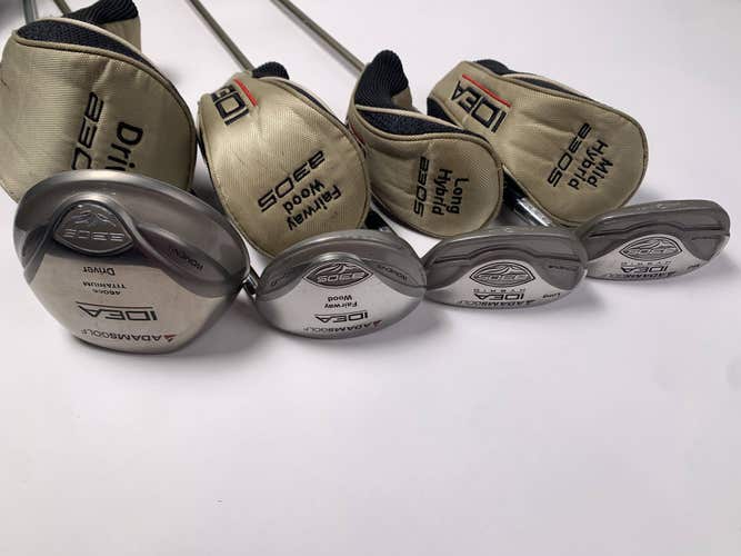 Adams Idea A3 OS Club Set Driver Fairway Long & Mid Hybrid Graphite Womens RH HC