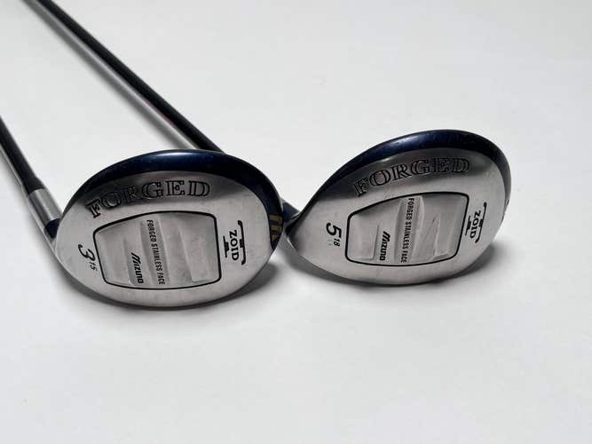 Mizuno T-Zoid Forged 3 & 5 Fairway Wood Set 15* 18* Accel Arc Regular RH