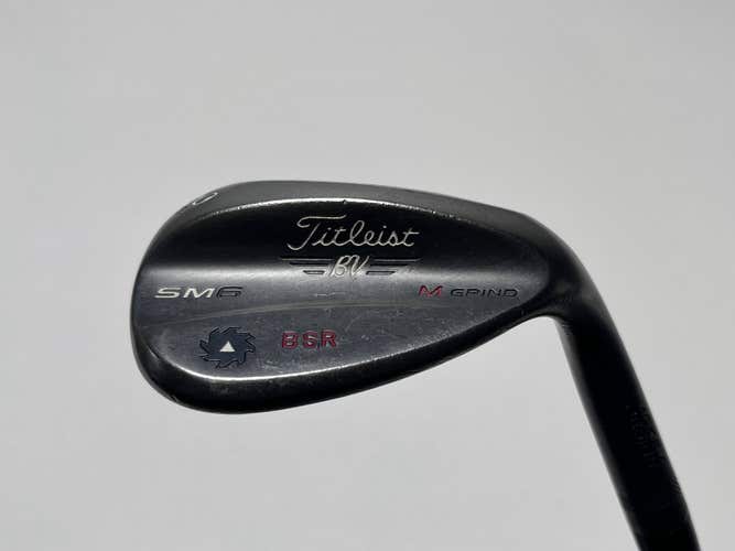Titleist Vokey SM6 Jet Black Lob Wedge LW 60* 8 M-Grind NS Pro 950 Regular RH