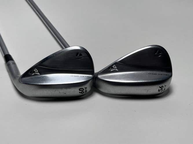 TaylorMade Milled Grind 3 Raw Chrome Wedge Set 56* 12 | 60*10 950 GH Reg RH -1''