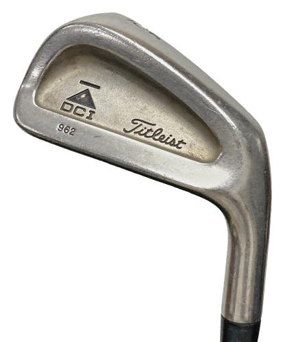 Titleist DCI 962 Black 6 Iron RH Men's S300 Stiff Steel 37.5" Nice Midsize Grip
