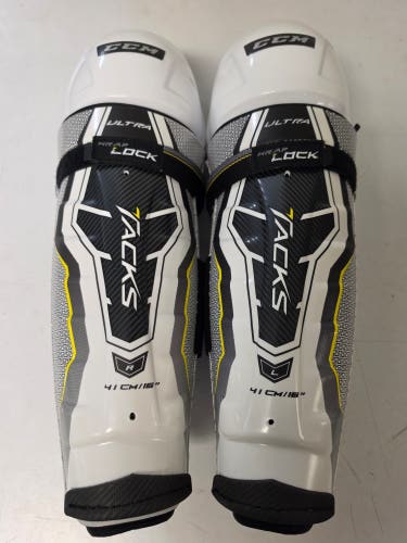 Senior CCM Ultra Tacks 16" Shin Pads Shells ONLY NO LINERS