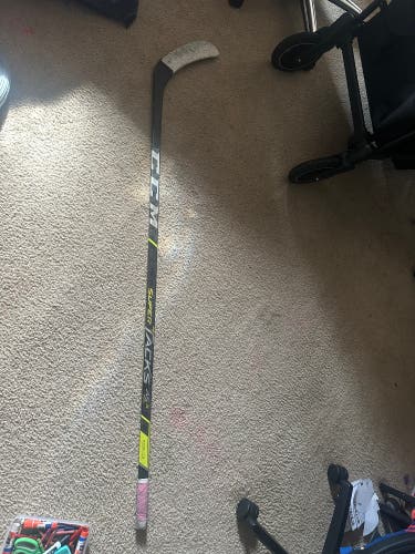 Senior CCM Super Tacks AS-V Pro Left Hand Hockey Stick 85 Flex Pro Stock (Used)