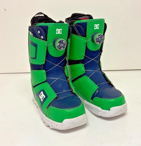 DC Scout Boa-Coiler All-Mountain Snowboard Boots Green/Blue US Men's 8 EU 40.5
