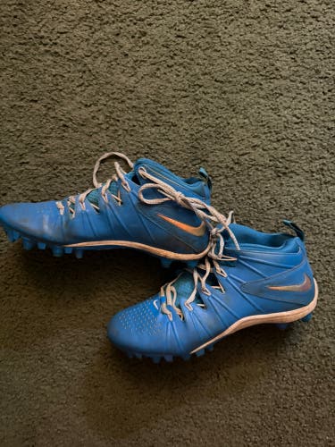 Blue Men's Size M 8.0 (W 9.0) Youth Nike Huarache Shoes (Used)