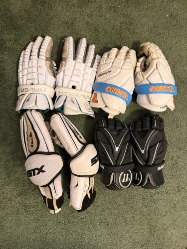 Lacrosse glove and arm guard bundle! Act quick!
