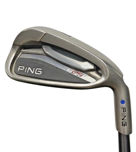 Ping G25 7 Iron Blue Dot Men's RH TFC 80 Senior Graphite 36.5" New Jumbo Grip