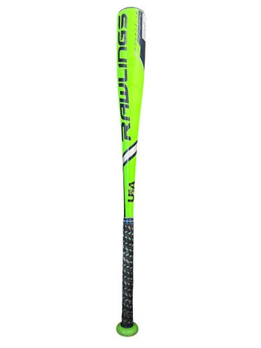 Used Rawlings THREAT COMP BB/SB USA 2 5/8 Bat Neon Green 27" 11835-S000208583