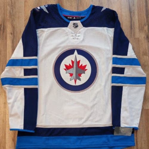 Winnipeg Jets Away 'White Out' ADIDAS Climalite NHL JERSEY Size 52 NWT