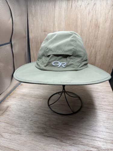 Outdoor Research Sombriolet Sun Hat Large Fishing Boating UPF Vents Khaki