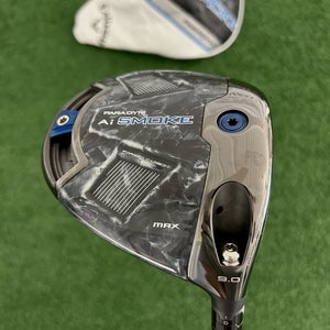 Callaway Paradym Ai Smoke Max 9.0 Driver w Headcover / Stiff