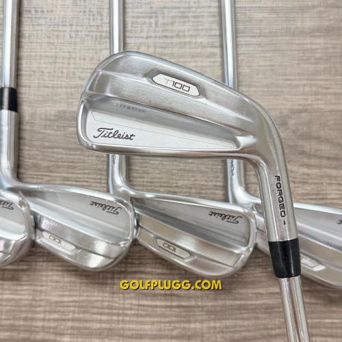 Titleist T100 2021 Iron Set 4-PW / AMT White Steel, Stiff (92)