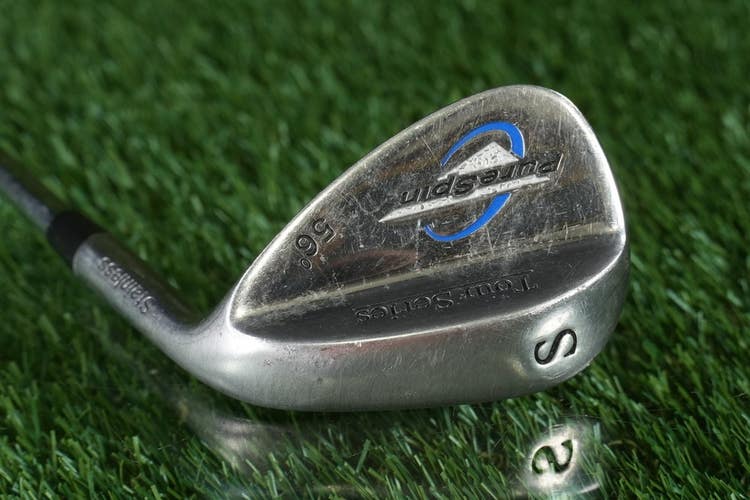 Pure Spin Tour Series Stainless 56 Sand Wedge "S" Regular Flex Steel Shaft RH