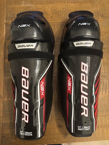 Senior Bauer NSX 14" Shin Pads (Used)