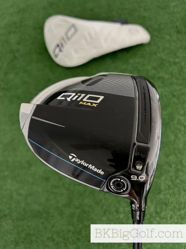 Taylormade Qi10 Max 9.0 Driver w Headcover / Stiff