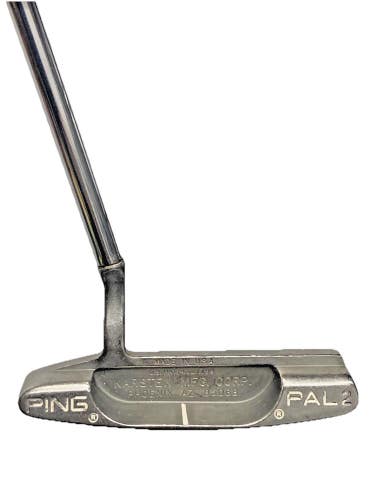 Ping Pal 2 Karsten Stainless Blade Putter RH Steel 35.5" Good Factory Grip