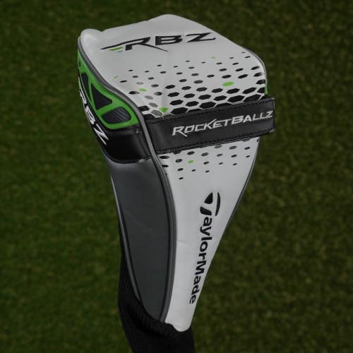 TaylorMade RBZ Driver Headcover Sock White / Gray / Green Rocket Ballz ~ LOOK!!